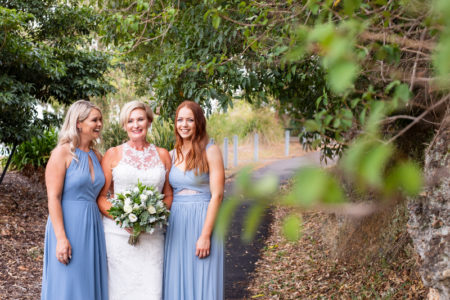 Simple white with greenery bouquet