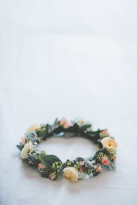 Peach and Apricot Hair Circlet