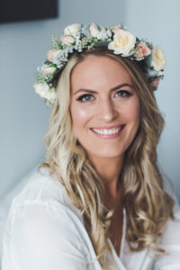 Peach and Apricot Hair Circlet
