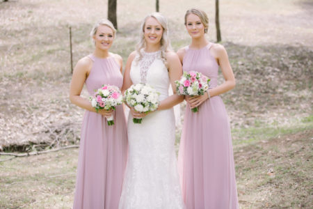 Pink and White delicate posies