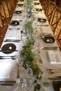 Thin foliage flat lay